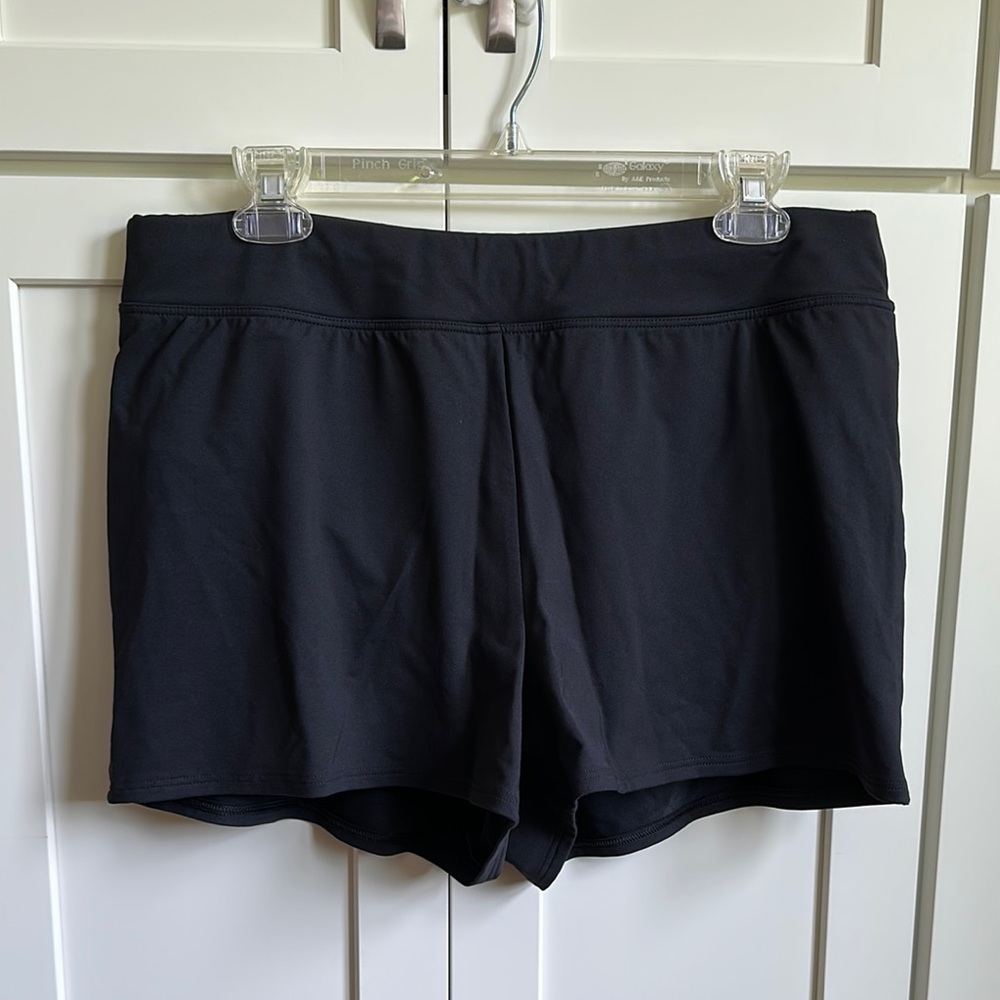 Lands' End Women's Classic Black Swim Shorts
